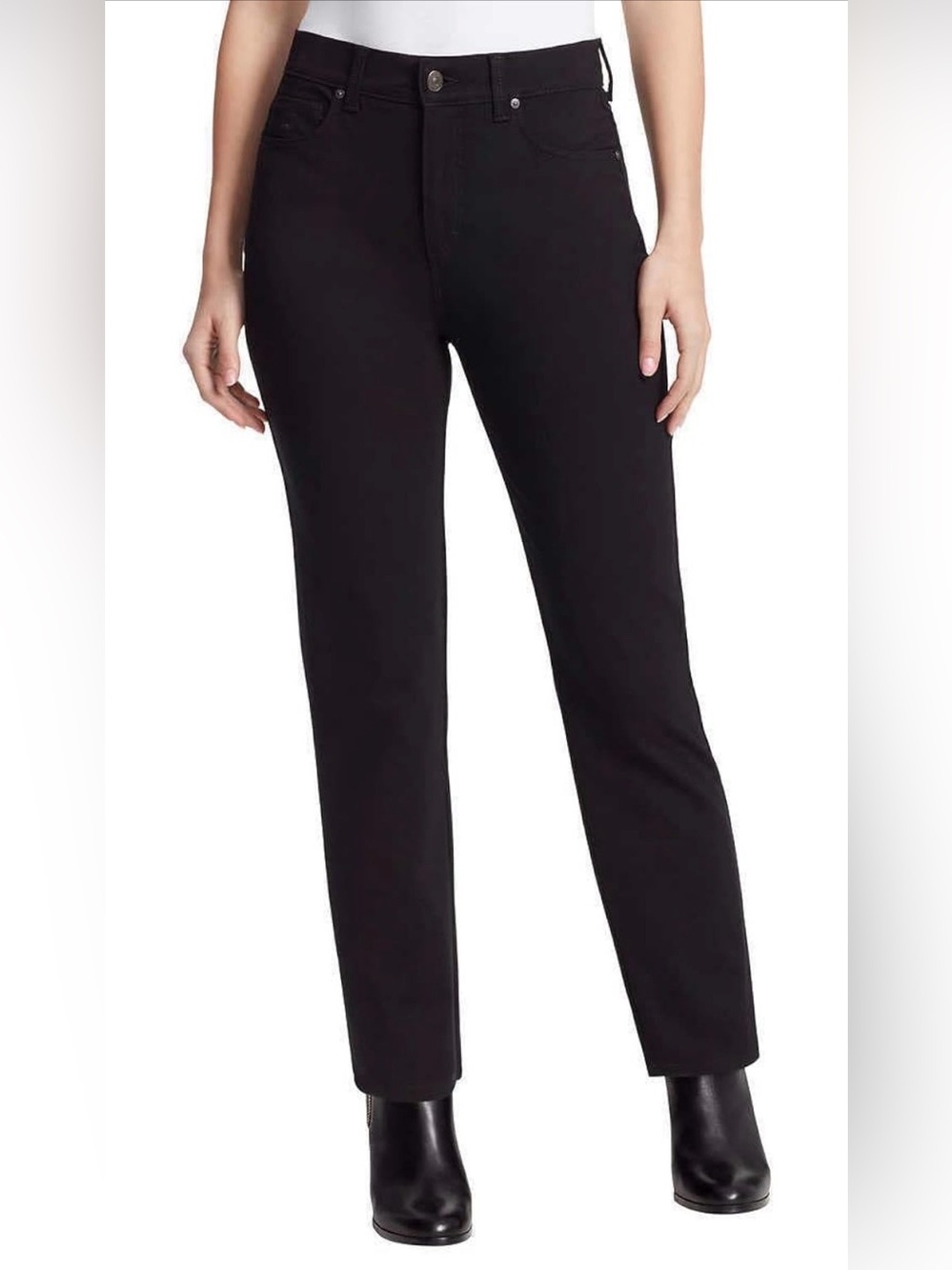 NWT Gloria Vanderbilt Women's Amanda Slim Knit Ponte Tapered Leg High Rise Pants